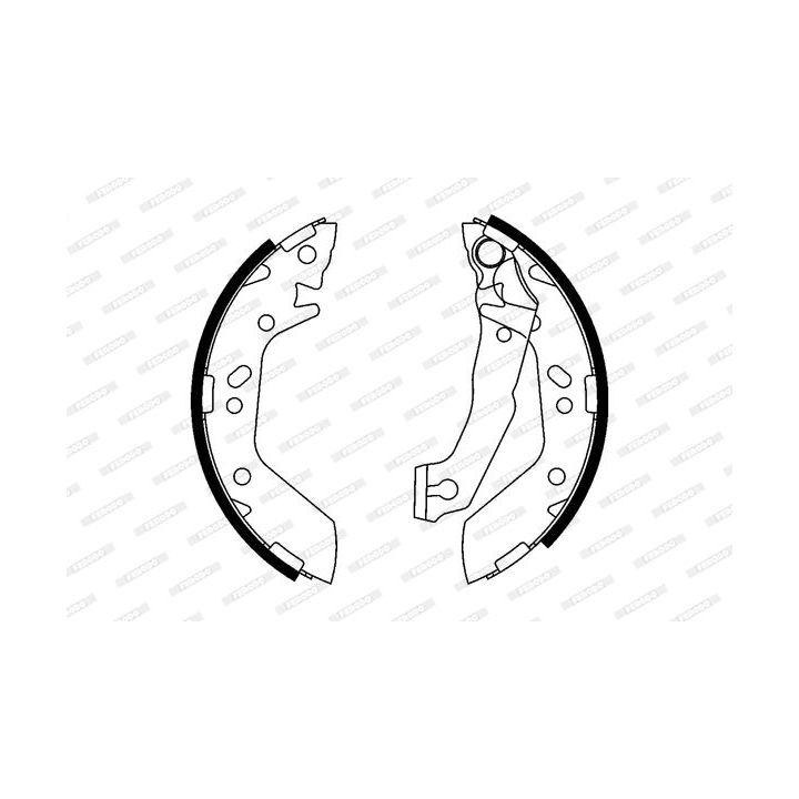 Stabdžių trinkelių komplektas FERODO FSB606