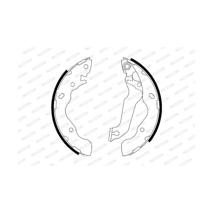 Stabdžių trinkelių komplektas FERODO FSB607