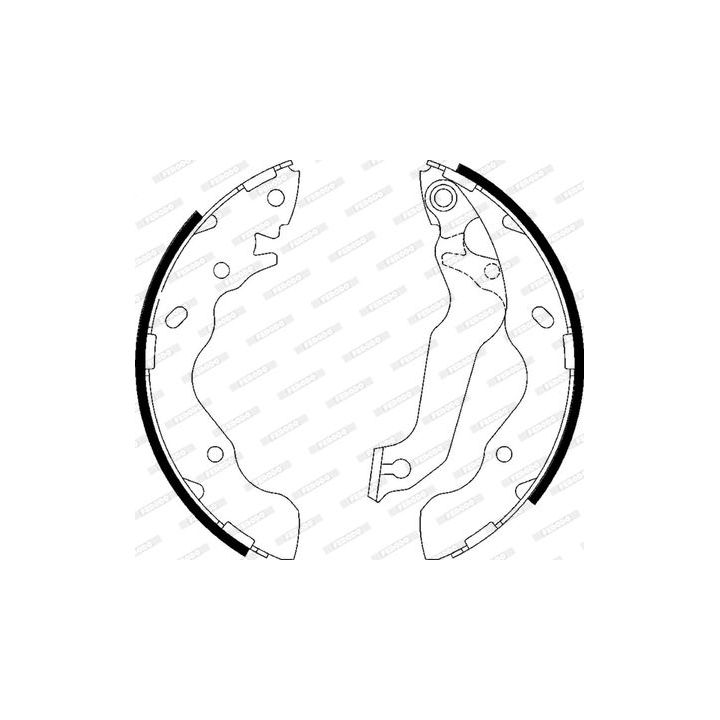 Stabdžių trinkelių komplektas FERODO FSB607