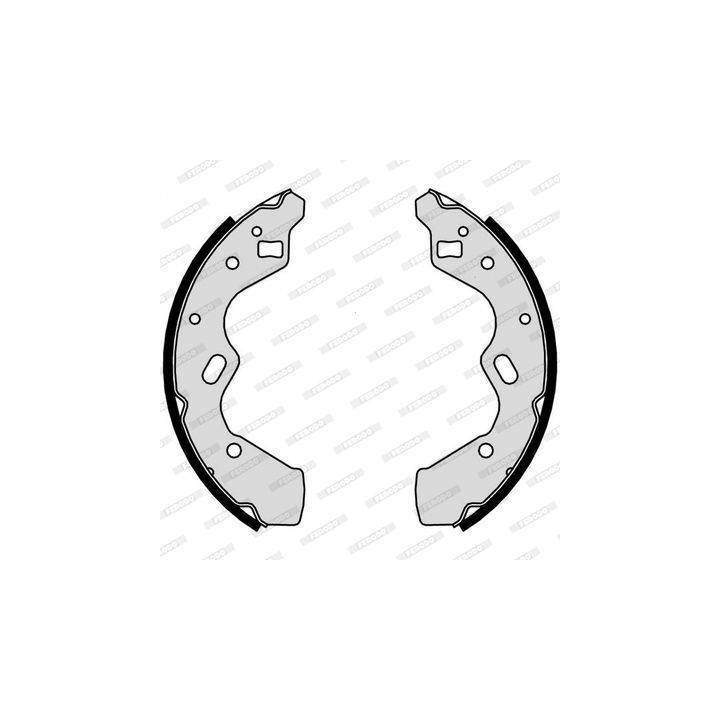 Stabdžių trinkelių komplektas FERODO FSB611