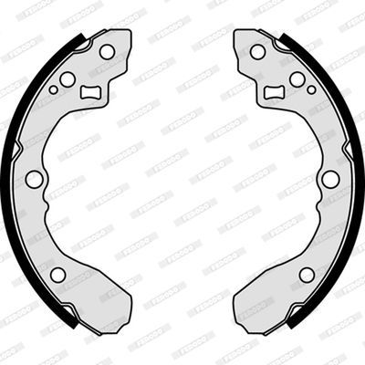 Stabdžių trinkelių komplektas FERODO FSB612