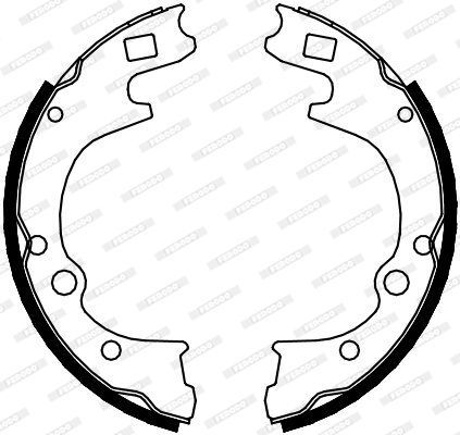 Stabdžių trinkelių komplektas FERODO FSB613