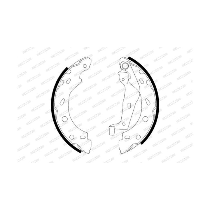 Stabdžių trinkelių komplektas FERODO FSB614