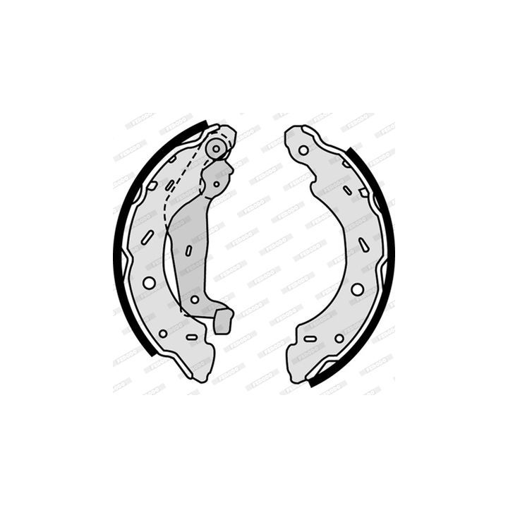 Stabdžių trinkelių komplektas FERODO FSB614