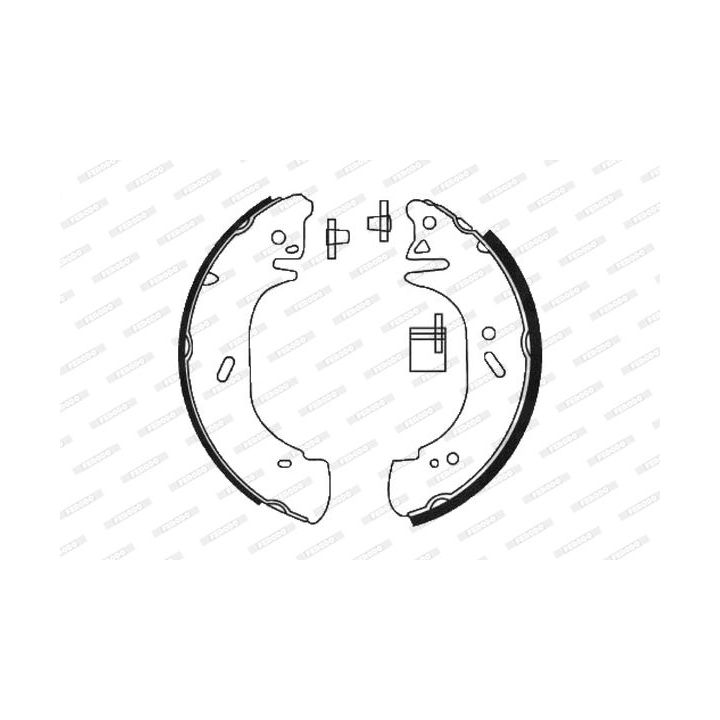 Stabdžių trinkelių komplektas FERODO FSB618