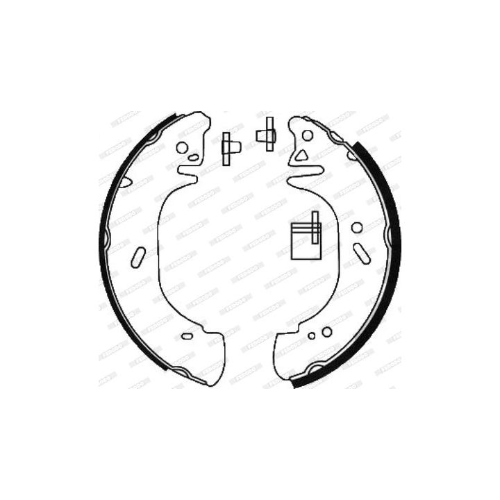 Stabdžių trinkelių komplektas FERODO FSB618