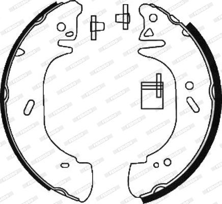 Stabdžių trinkelių komplektas FERODO FSB618