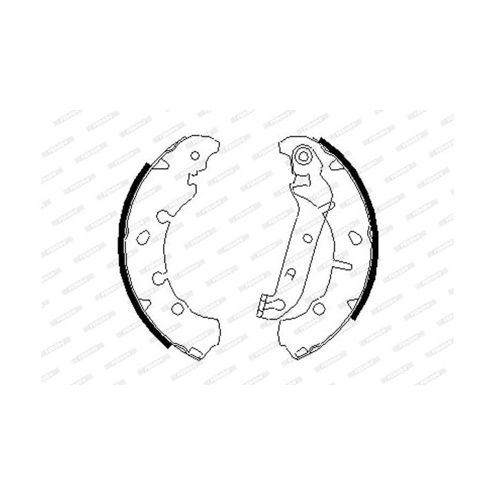 Stabdžių trinkelių komplektas FERODO FSB635