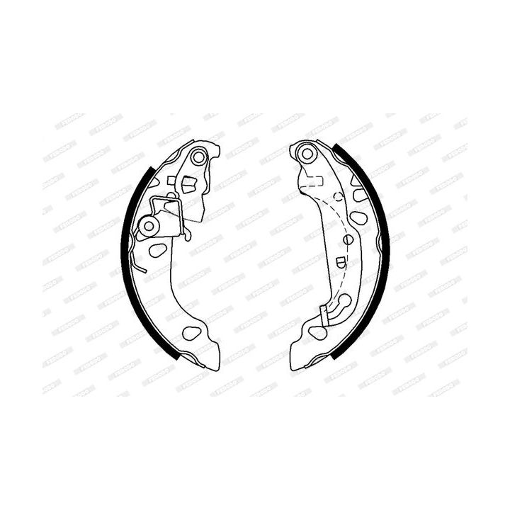 Stabdžių trinkelių komplektas FERODO FSB636