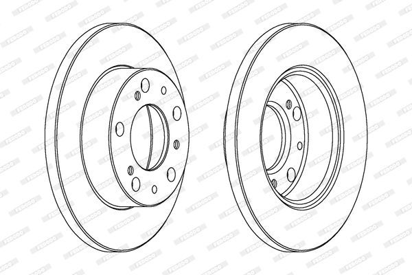 Stabdžių diskas FERODO DDF063
