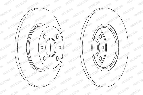 Stabdžių diskas FERODO DDF066