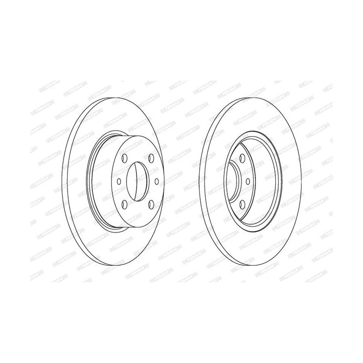 Stabdžių diskas FERODO DDF066C