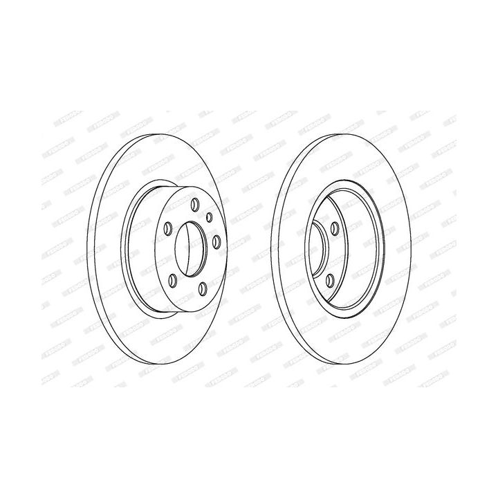 Stabdžių diskas FERODO DDF067