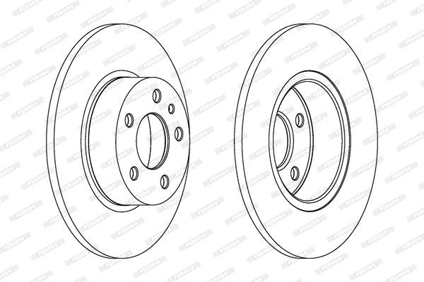 Stabdžių diskas FERODO DDF067