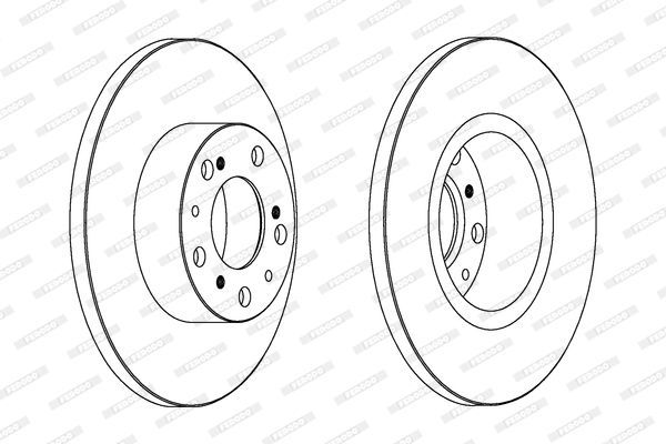 Stabdžių diskas FERODO DDF069