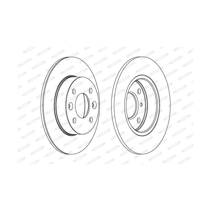 Stabdžių diskas FERODO DDF070