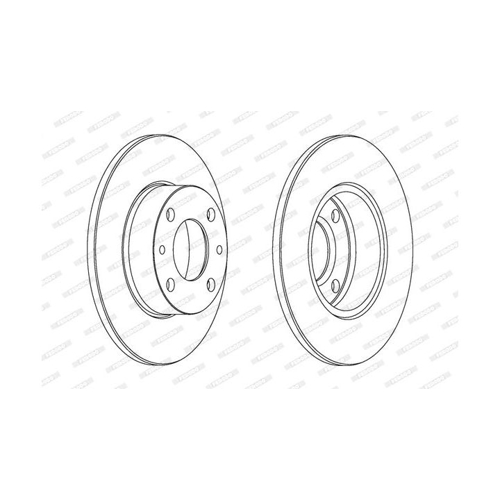 Stabdžių diskas FERODO DDF083