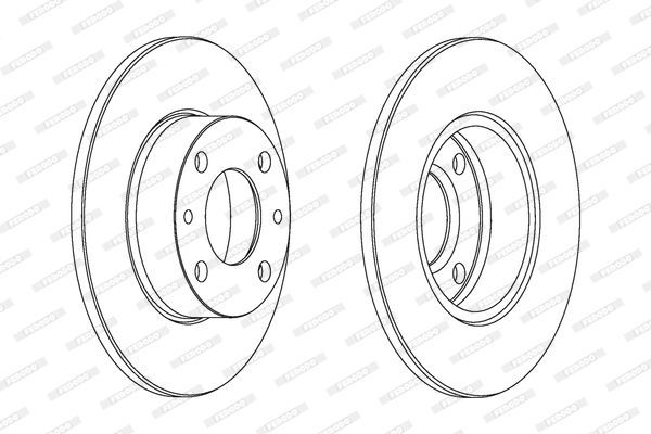 Stabdžių diskas FERODO DDF083