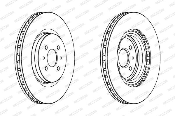 Stabdžių diskas FERODO DDF1002