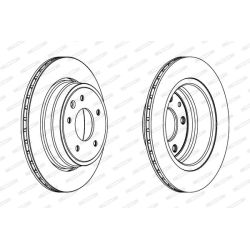 Stabdžių diskas FERODO DDF1004