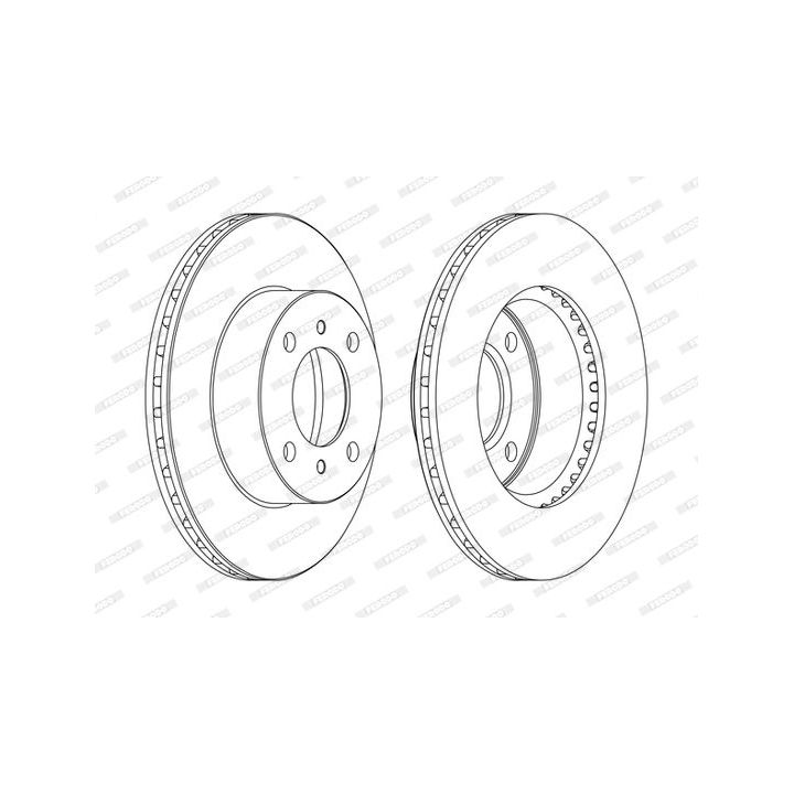 Stabdžių diskas FERODO DDF1005C