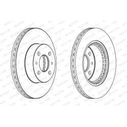 Stabdžių diskas FERODO DDF1006C