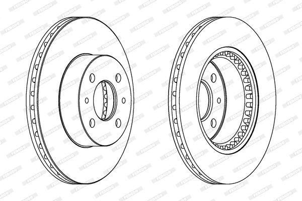 Stabdžių diskas FERODO DDF1006C