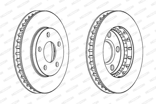 Stabdžių diskas FERODO DDF1030
