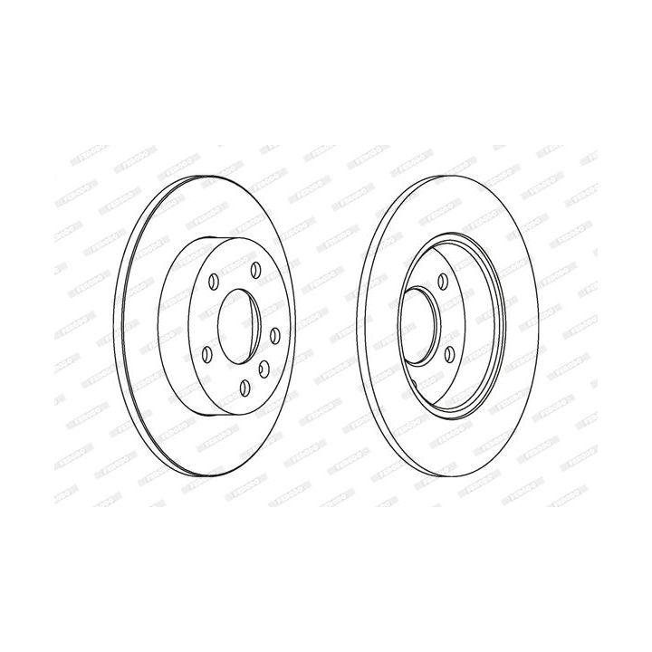 Stabdžių diskas FERODO DDF1044C