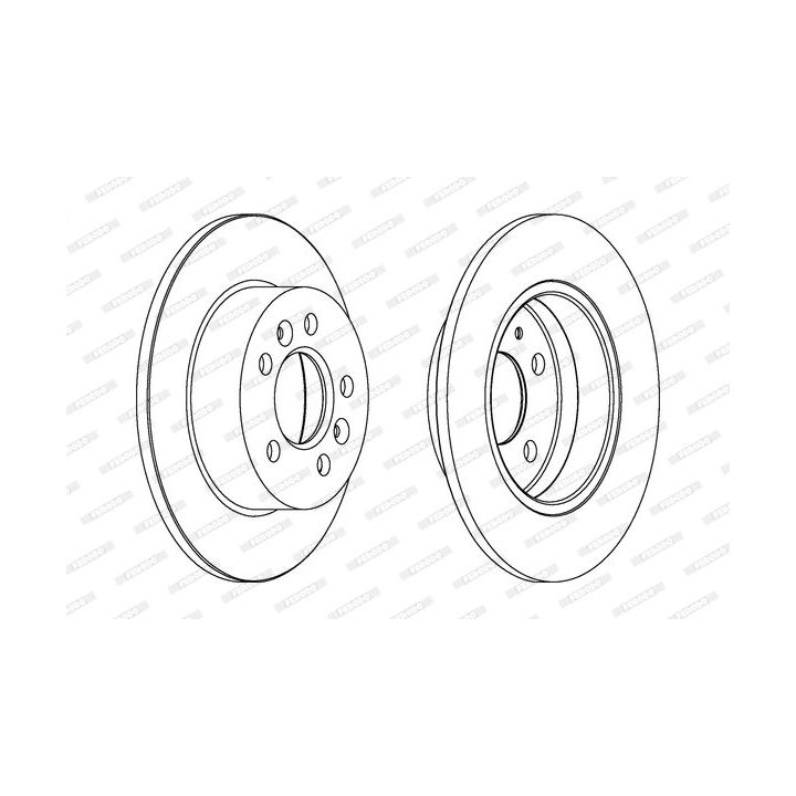 Stabdžių diskas FERODO DDF1056
