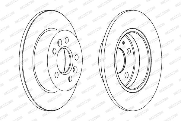 Stabdžių diskas FERODO DDF1056