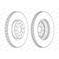 Stabdžių diskas FERODO DDF1062C