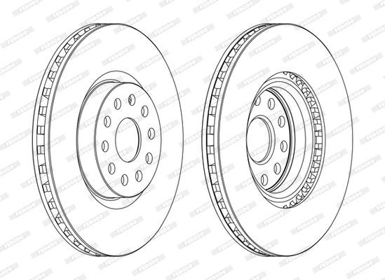 Stabdžių diskas FERODO DDF1062C