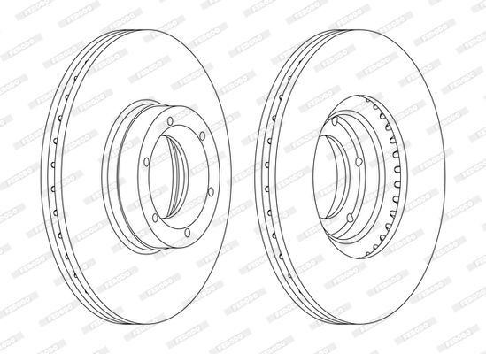Stabdžių diskas FERODO DDF1067C