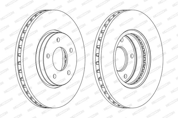 Stabdžių diskas FERODO DDF1069C