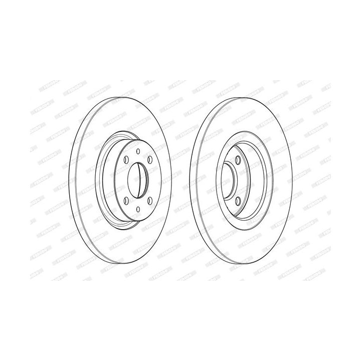 Stabdžių diskas FERODO DDF1070