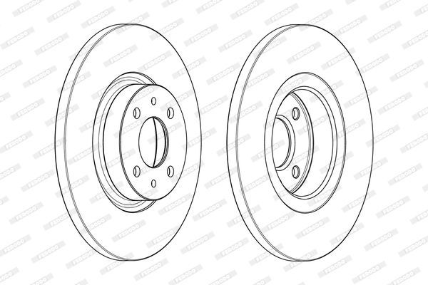 Stabdžių diskas FERODO DDF1070