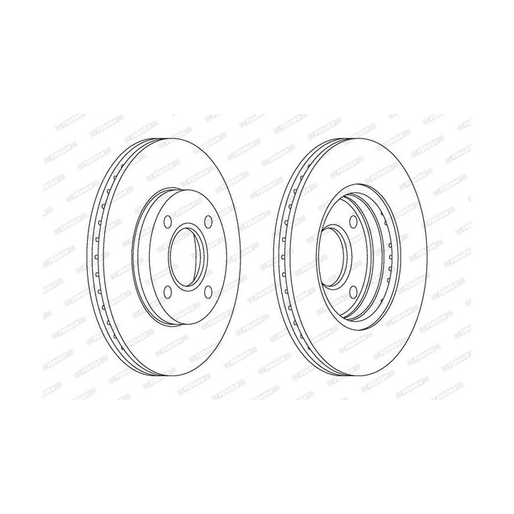 Stabdžių diskas FERODO DDF1072C