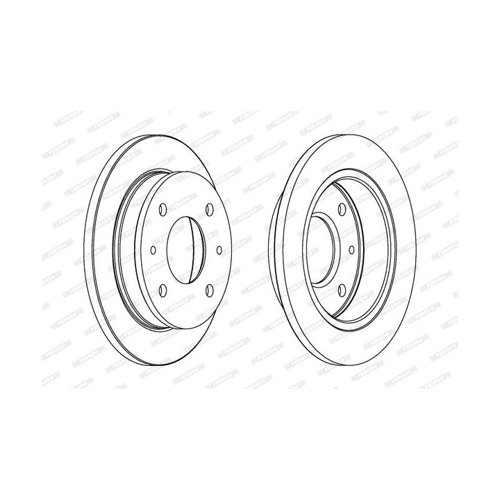 Stabdžių diskas FERODO DDF1077