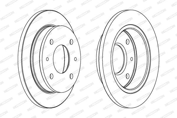 Stabdžių diskas FERODO DDF1077
