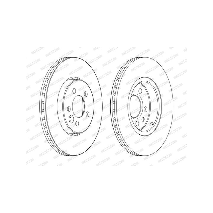 Stabdžių diskas FERODO DDF1080C