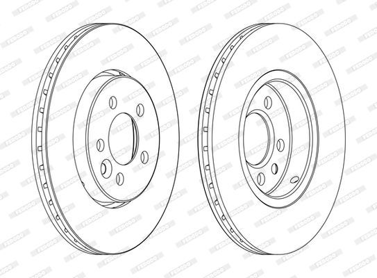 Stabdžių diskas FERODO DDF1080C