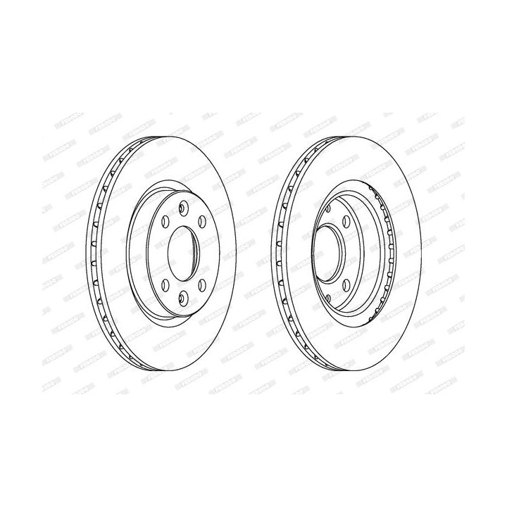 Stabdžių diskas FERODO DDF1096