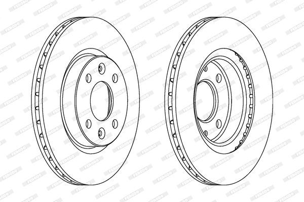 Stabdžių diskas FERODO DDF1096