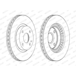 Stabdžių diskas FERODO DDF1105C