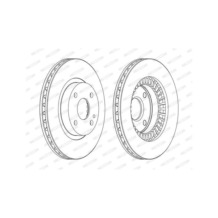 Stabdžių diskas FERODO DDF1105C