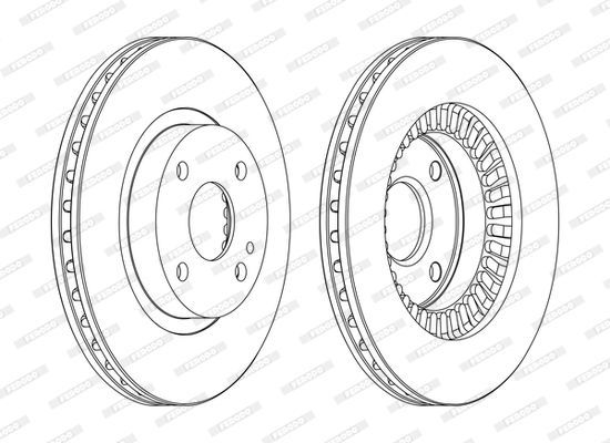 Stabdžių diskas FERODO DDF1105C