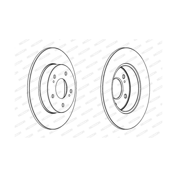 Stabdžių diskas FERODO DDF1110