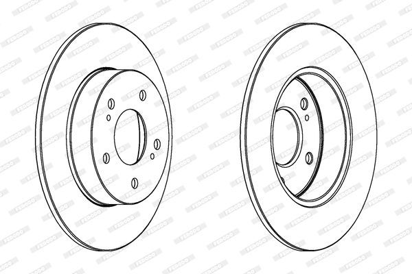Stabdžių diskas FERODO DDF1110