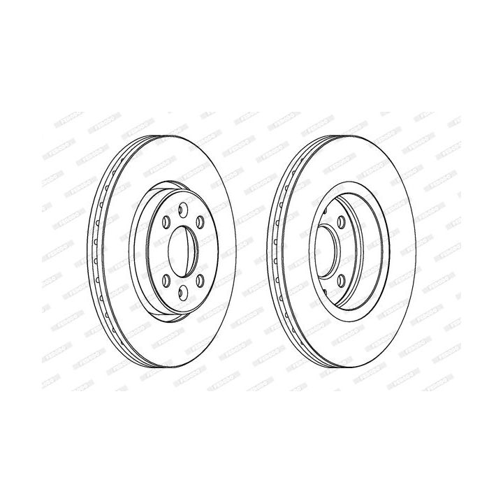 Stabdžių diskas FERODO DDF1124C